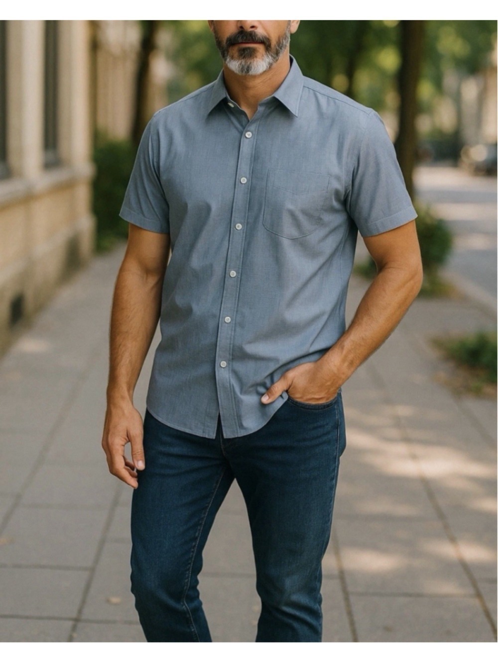 Untuckit Wrinkle Free Button Down Short Sleeve Casual Shirt XX Large Blue Preppy